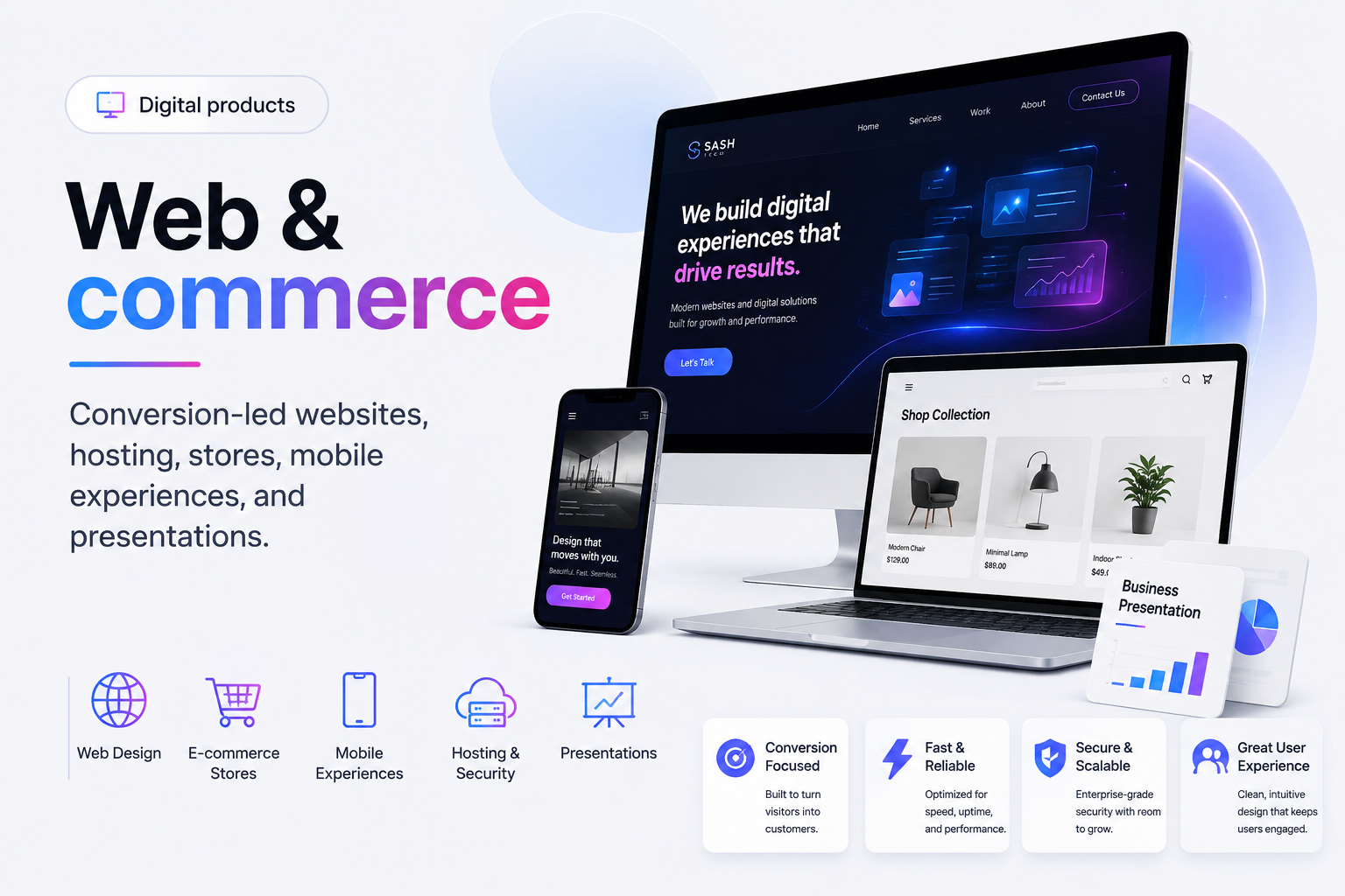 Digital products & E-commerce